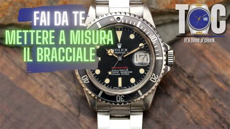 come regolare cinturino rolex in caucciu|Come regolare alla giusta misura il BRACCIALE di un orologio .